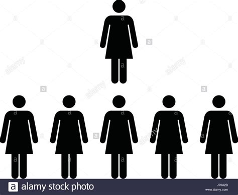 People Icon Vector Group Of Women Team Symbol For Business