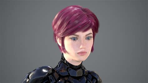 3d Model Sci Fi Suit Female Vr Ar Low Poly Rigged Cgtrader