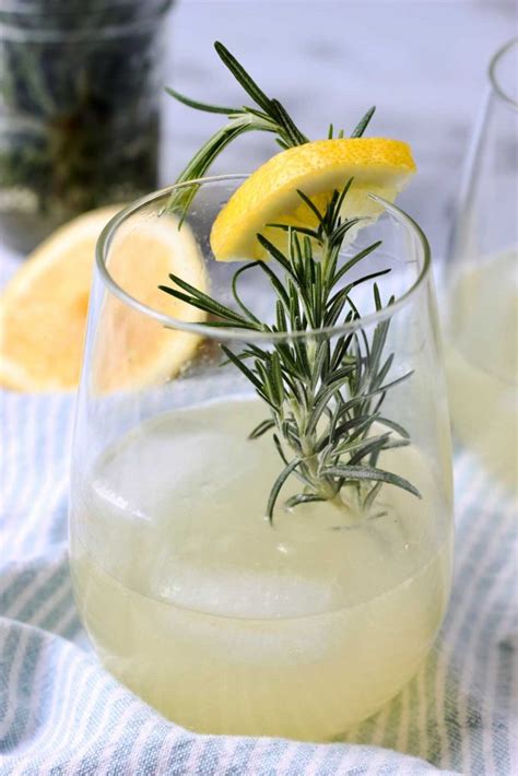 Sparkling Rosemary Ginger Lemonade Alternative Dish