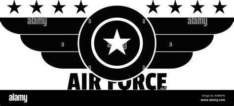 Air Force Logo Simple Illustration Of Air Force Vector Logo For Web