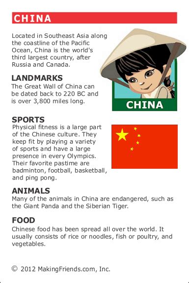 Facts About China China For Kids China Facts World Thinking Day