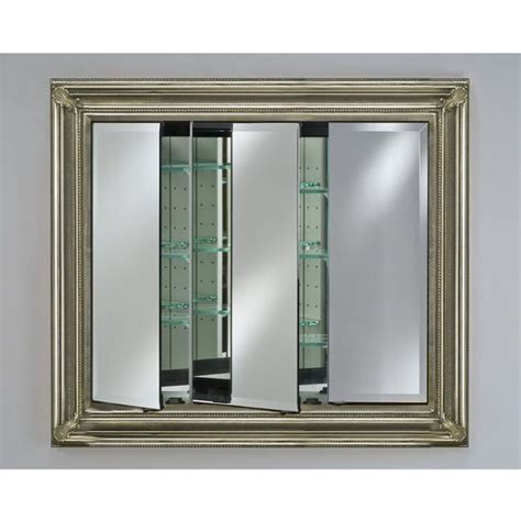 Quick, easy, and stylish powder room update! Afina Baroque Triple Door Medicine Cabinet | KitchenSource ...