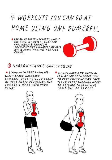 4 Exercises You Can Do At Home Using Only One Dumbbell The Secret