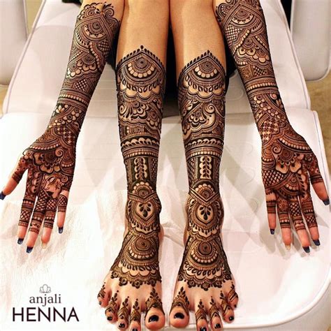 Heavy Full Bridal Mehndi Designs