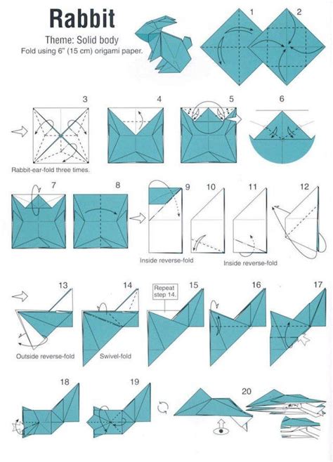 Origami Animaux En Papier Plié Super Faciles Origami Rabbit