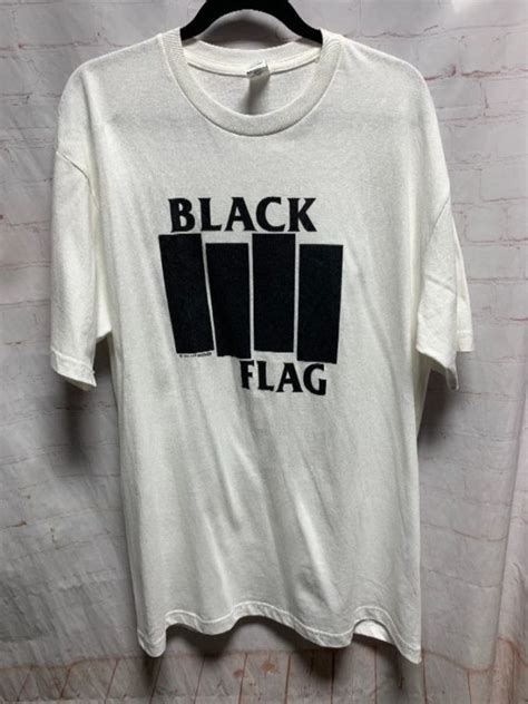 Black Flag Logo T Shirt Boardwalk Vintage