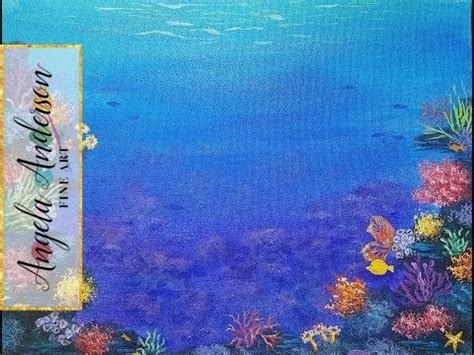 Acrylic seascape painting tutorial | underwater corals and fishes by jm lisondra. (6) OCEAN Coral Reef Acrylic Painting Tutorial LIVE ...