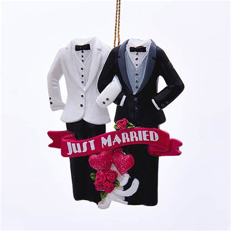 Just Married Same Sex Couple Ornament Item 102684 The Christmas Mouse