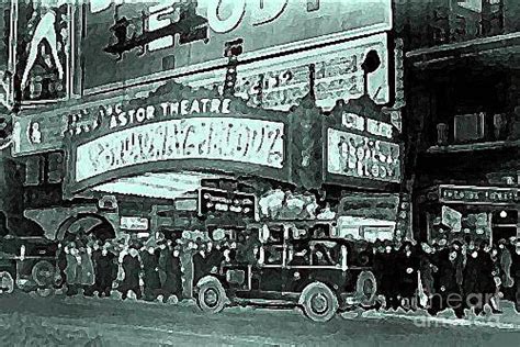 The Astor Theatre On Times Sq In New York City In 1929 Painting By