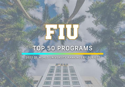 12 Fiu Programs Ranked In The Top 50 Among Public Universities In The U