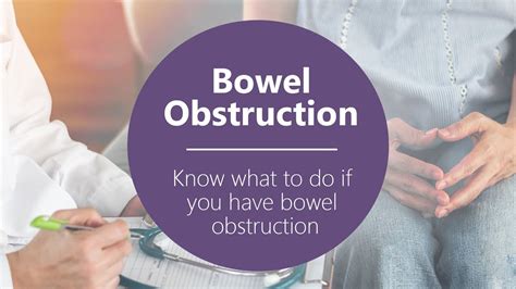Know What To Do If You Have Bowel Obstruction Part 1 Of 5 Youtube
