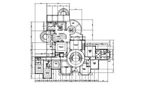 Residential Bungalow Working Plan Detail Drawing In Autocad Cadbull