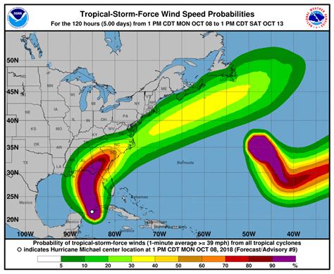 Hurricane Michael Projected Path Maps And Trackers