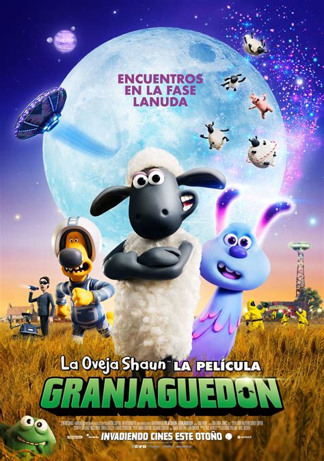 Cartel Poster Español De La Oveja Shaun La Película Granjaguedon