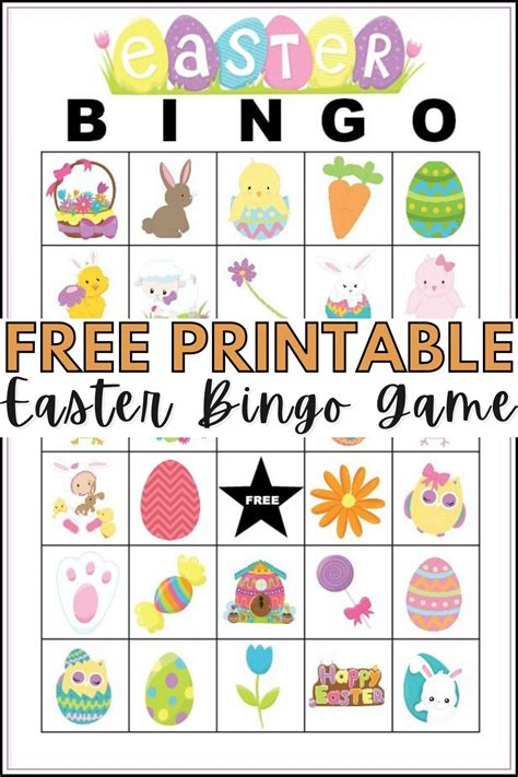 Colorful Free Printable Easter Bingo Cards Wondermom Wannabe