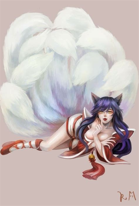 Ahri SexyGirls Leaugeoflegends Fantasy Illustration Illustration