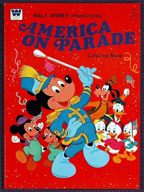 walt disney productions america on parade coloring book 1976 vintage coloring books vintage
