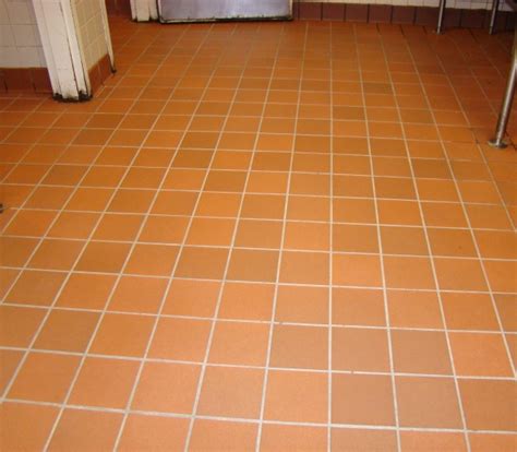 You can also choose other shapes for your tile, such as hexagons, octagons, or rectangles. Commercial kitchen tile floor- AFTER cleaned grout and ...