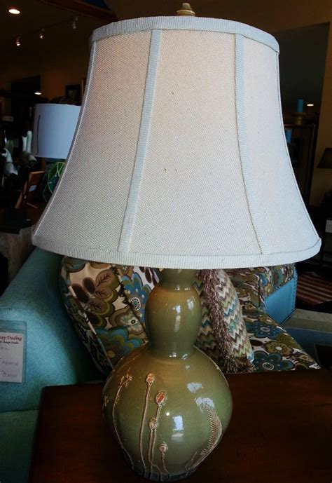 This Subdue Sage Green Lamp Is Set Off Perfectly With A Traditional