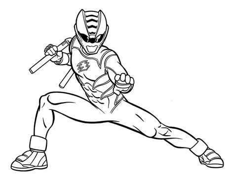 Mini Force Power Ranger Coloring Pages