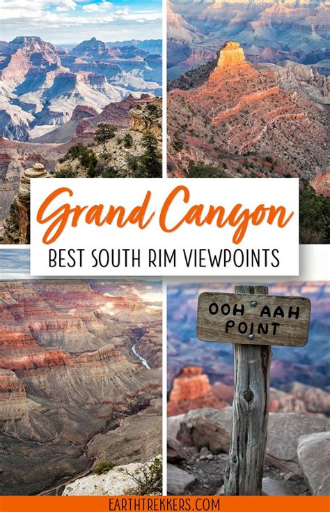 16 Amazing South Rim Viewpoints In The Grand Canyon Earth Trekkers