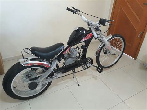 Linda Bicicleta Chopper Motorizada Faz Ate 50km Com Litro - R$ 3.999,00 ...