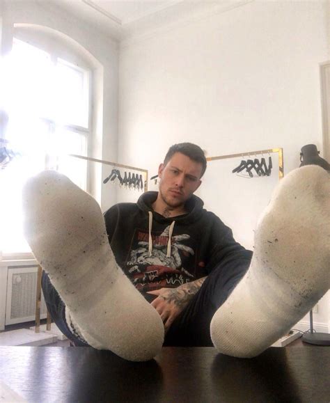 Sockworshiper Foot Socks Male Feet Alpha Male White Sock Tickled