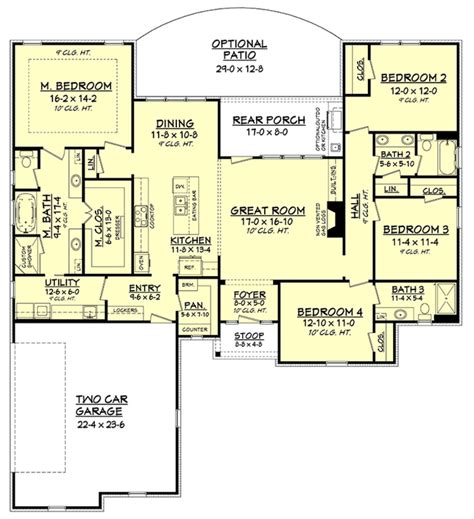 Exploring Simple 4 Bedroom Ranch House Plans House Plans