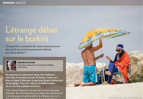 L étrange débat sur le burkini La Presse