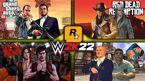 Wwe X Rockstar Games Wwe 2k22 Gta 5 Red Dead Redemption Etc