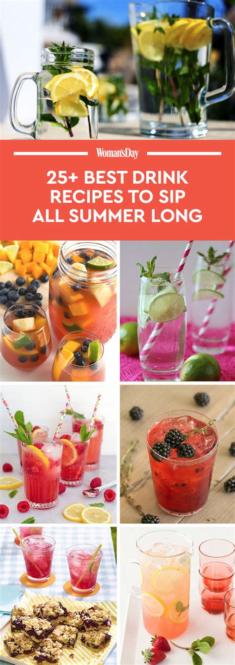 33 Best Summer Drink Recipes Easy Non Alcoholic Summer
