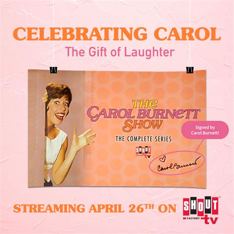 Carol Burnett A Signé Une Affiche Pour Célébrer Carol Special Avresco