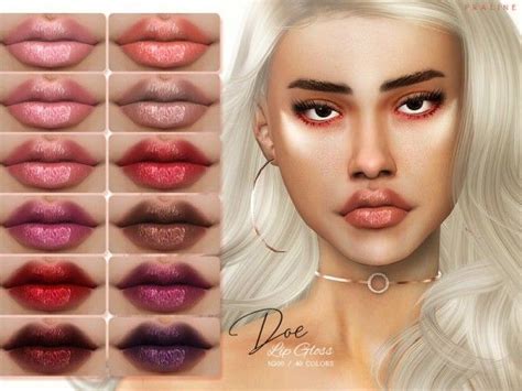 Doe Lip Gloss N140 By Praline Sims For The Sims 4 Sims 4 Sims Sims
