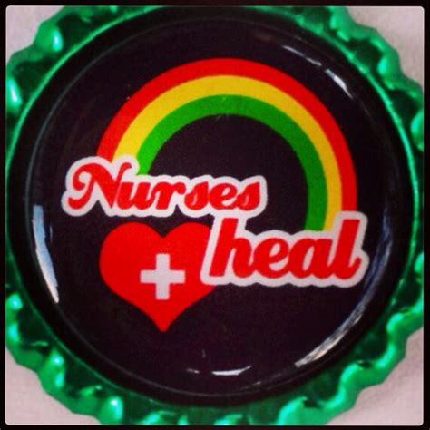 Nurses Heal Bottle Cap Retractable Id Badge By 1koolnursekreations