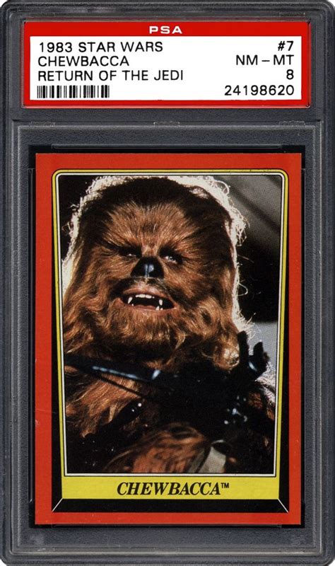 1983 Star Wars Return Of The Jedi Chewbacca Psa Cardfacts