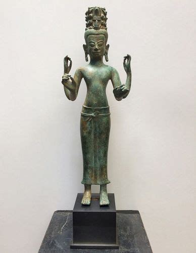 A Rare Khmer Bronze Maitreya Figure Pre Angkor 7th Century Item 1462896