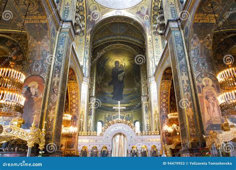 S St Vladimir Kathedrale Kiew Ukraine Innenraum Nach Innen Vladimir