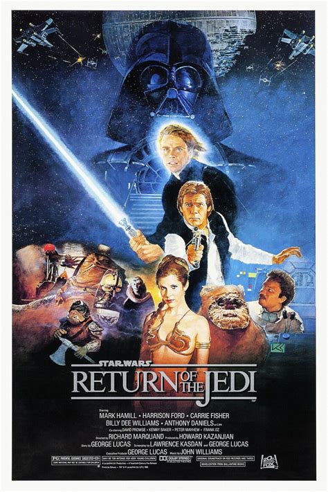1983 Star Wars Episode Vi Return Of The Jedi Movie Poster Print Vader