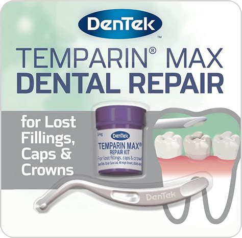 Dentek Temparin Max Home Dental Repair Kit For Repairing Lost Fillings And Loose Caps Crowns Or