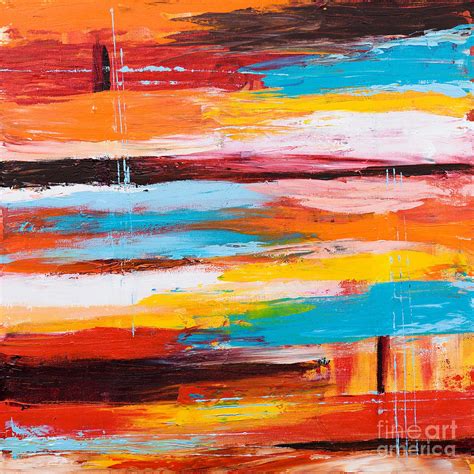 Orange Abstract Painting By Art By Danielle Pixels