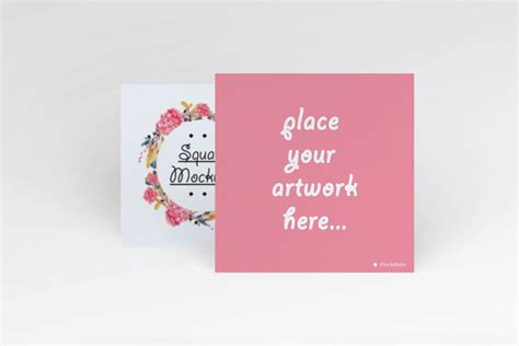 Download Square Flyer Mockup Set | Free download on Behance