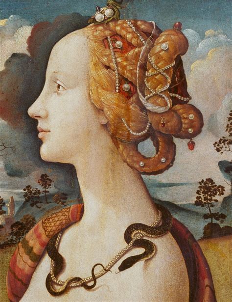 Piero Di Cosimo Portrait Of A Woman Said Of Simonetta Vespucci Avec