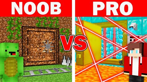 Minecraft Noob Vs Pro Security Underwater Base By Mikey Maizen And Jj