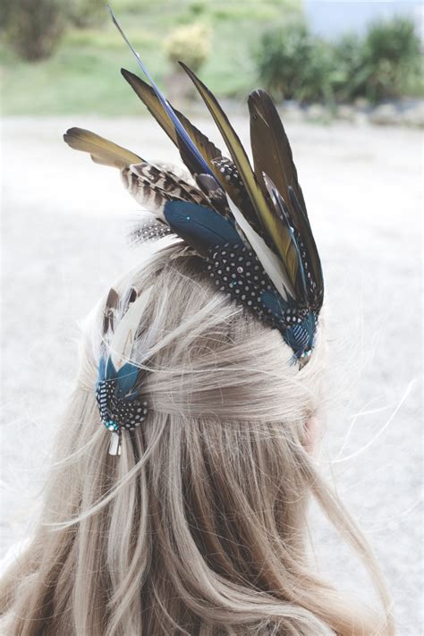 Understand how to achieve certain styles and tips and tricks that will make home hair cutting easier. 'Aves' Blue Feather Headdress