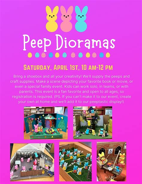 Peep Dioramas Mountain Lakes Public Library April 1 2023