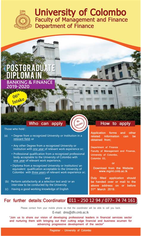 Utm diploma programme is now open (without going through upu). Postgraduate Diploma in Banking and Finance (PGDBF) 2019 ...