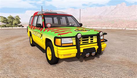 To add a car to your collection, you need to park it correctly. Gavril Roamer Tour Car Jurassic Park v1.0 for BeamNG Drive