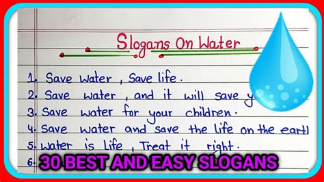 Slogans On Save Water Essay On Water Conservation Save Water Slogans In English 30 Slogans