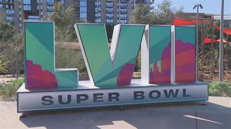 Giant Super Bowl Lvii Logo Appears At Margaret T Hance Park In Phoenix