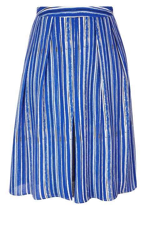Womens Plus Size Sailor Stripe Skirt City Chic Usa Stripe Skirt